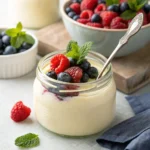 Finished lemon cottage cheese cake cooling on a rack