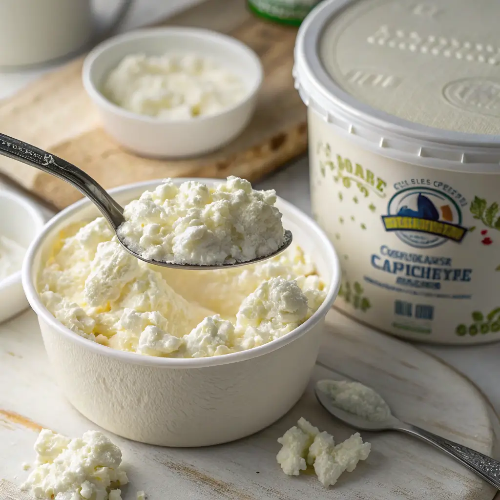 aldis cottage cheese in opened tub