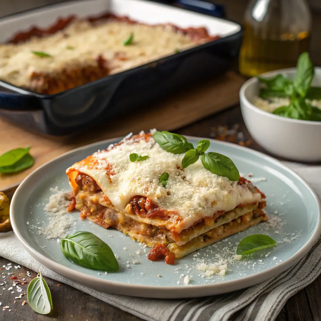 lasagna made with frozen cottage cheese