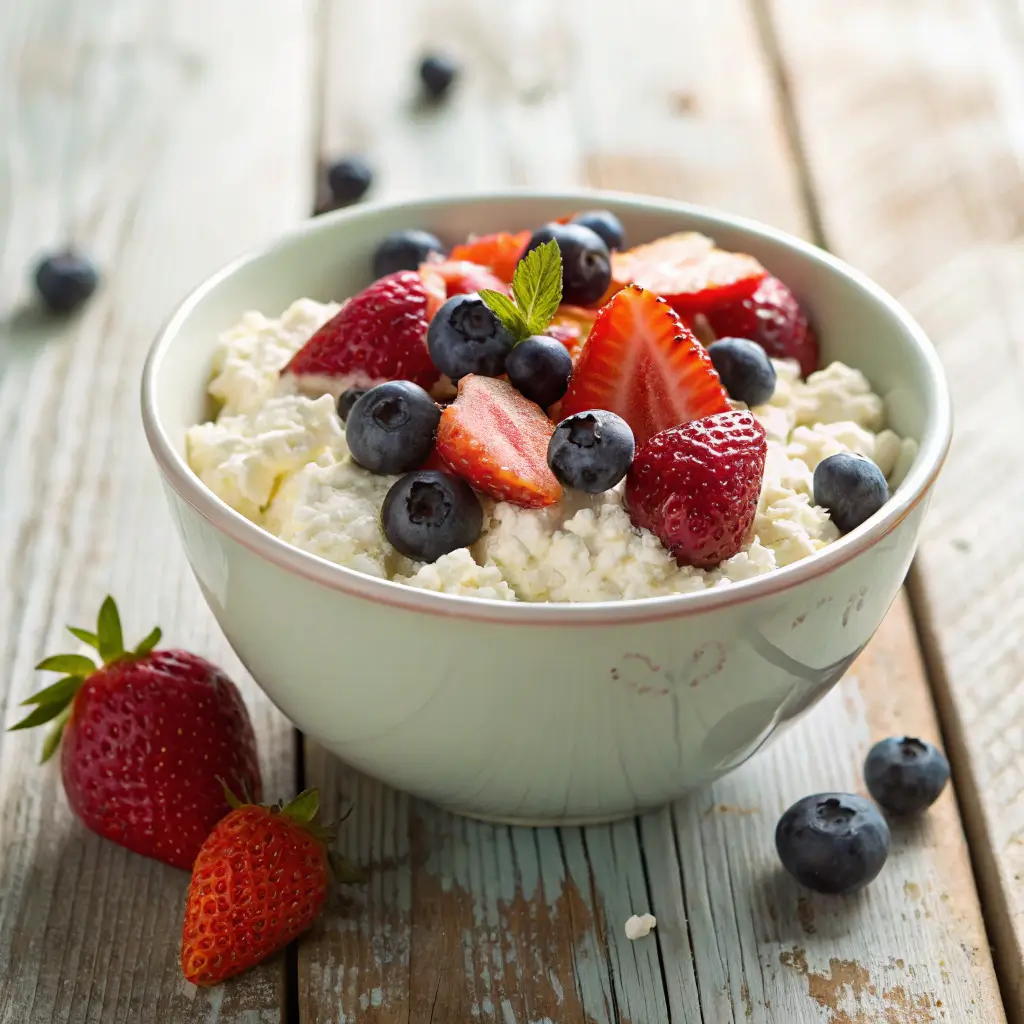 Daisy Cottage Cheese with fresh fruit