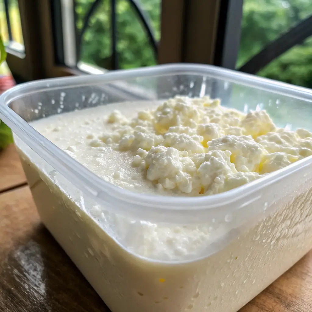 thawed cottage cheese texture after freezing