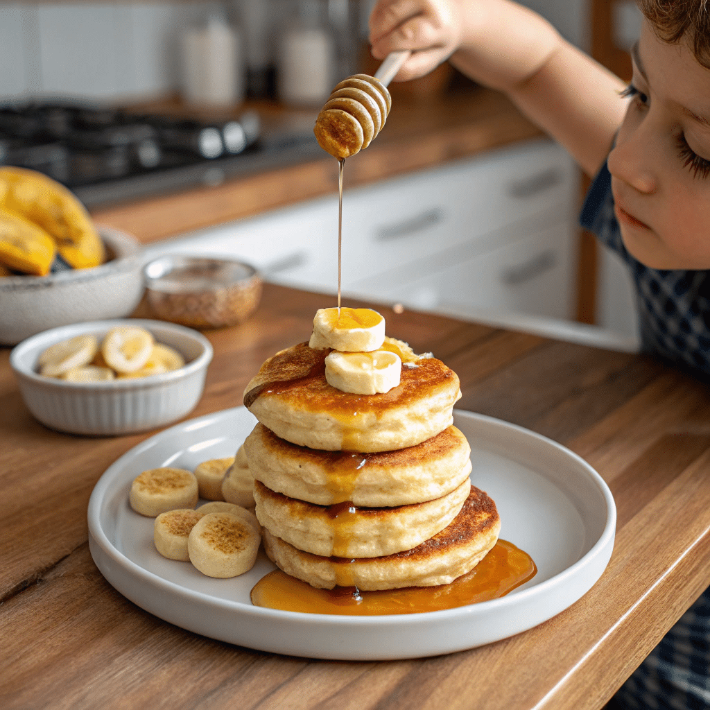 Cottage cheese pancakes for kids breakfast recipe