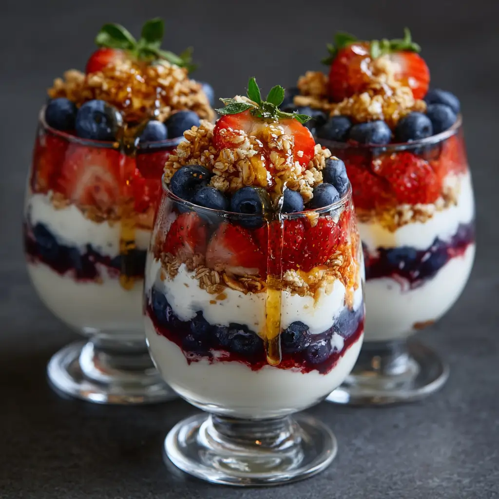 Kid-friendly cottage cheese parfait with fruit