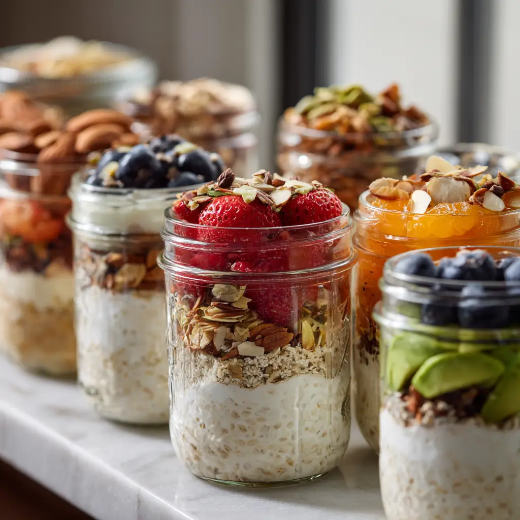 Meal prep cottage cheese breakfast jars for low-carb mornings