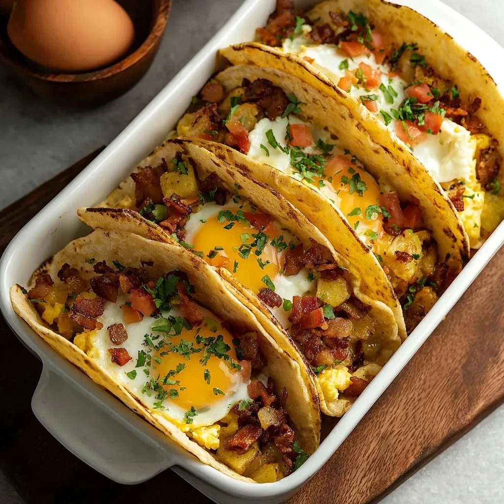Tasty Baked Breakfast Tacos - Alright with Me