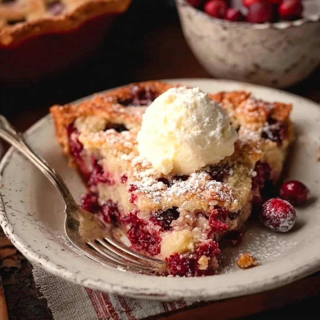 Keto Nantucket Cranberry Pie