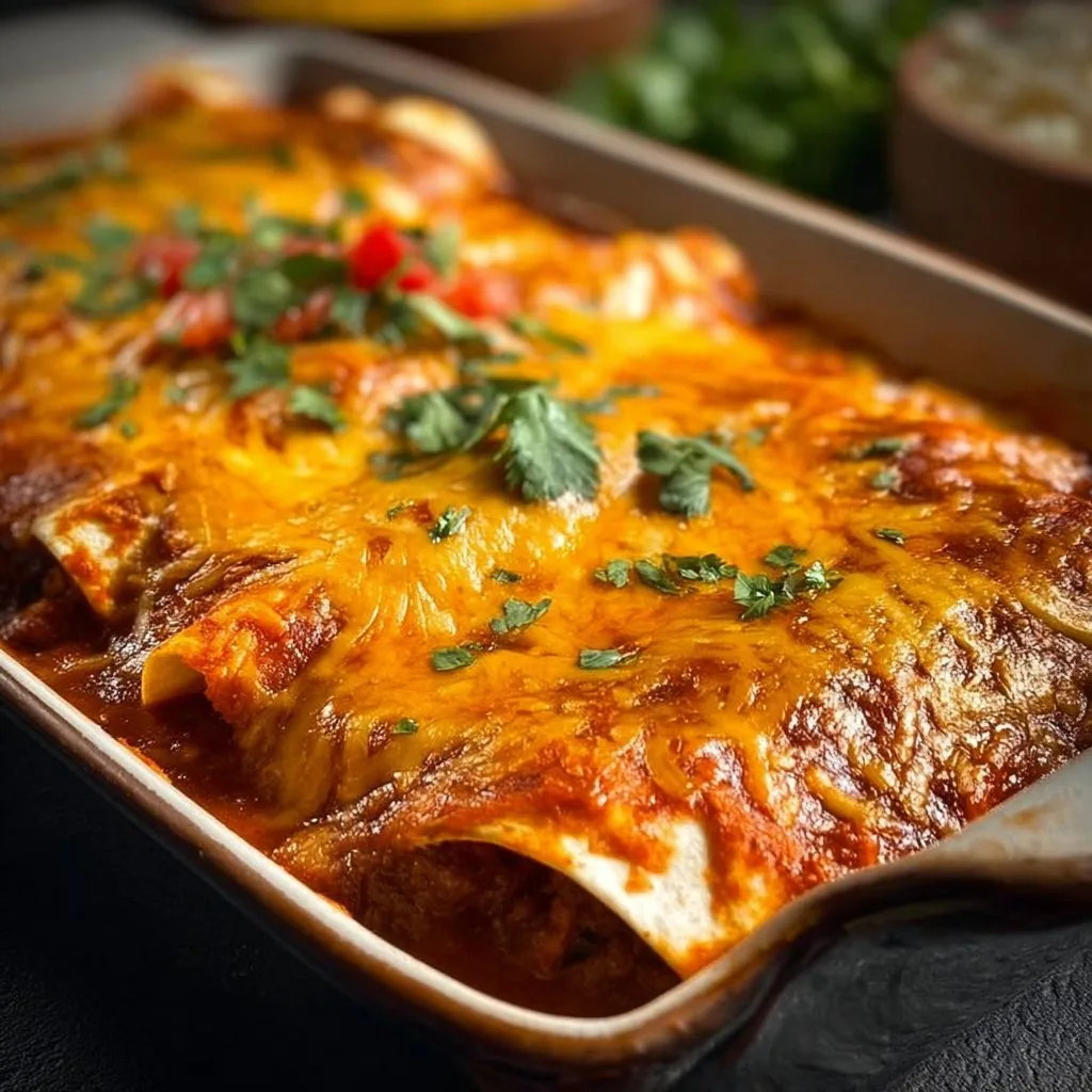 Easy Cheesy Beef Enchiladas