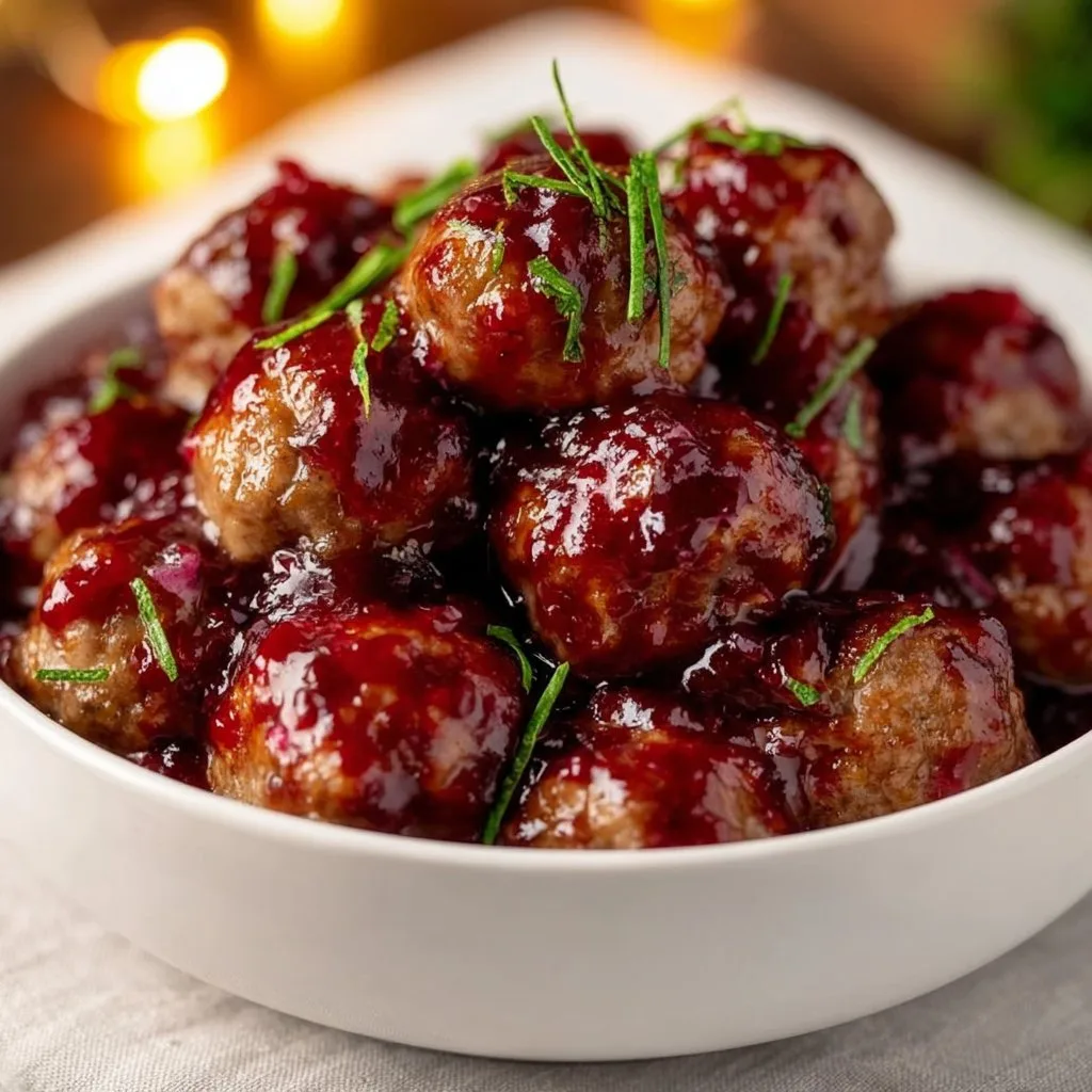 Christmas Cranberry Meatballs