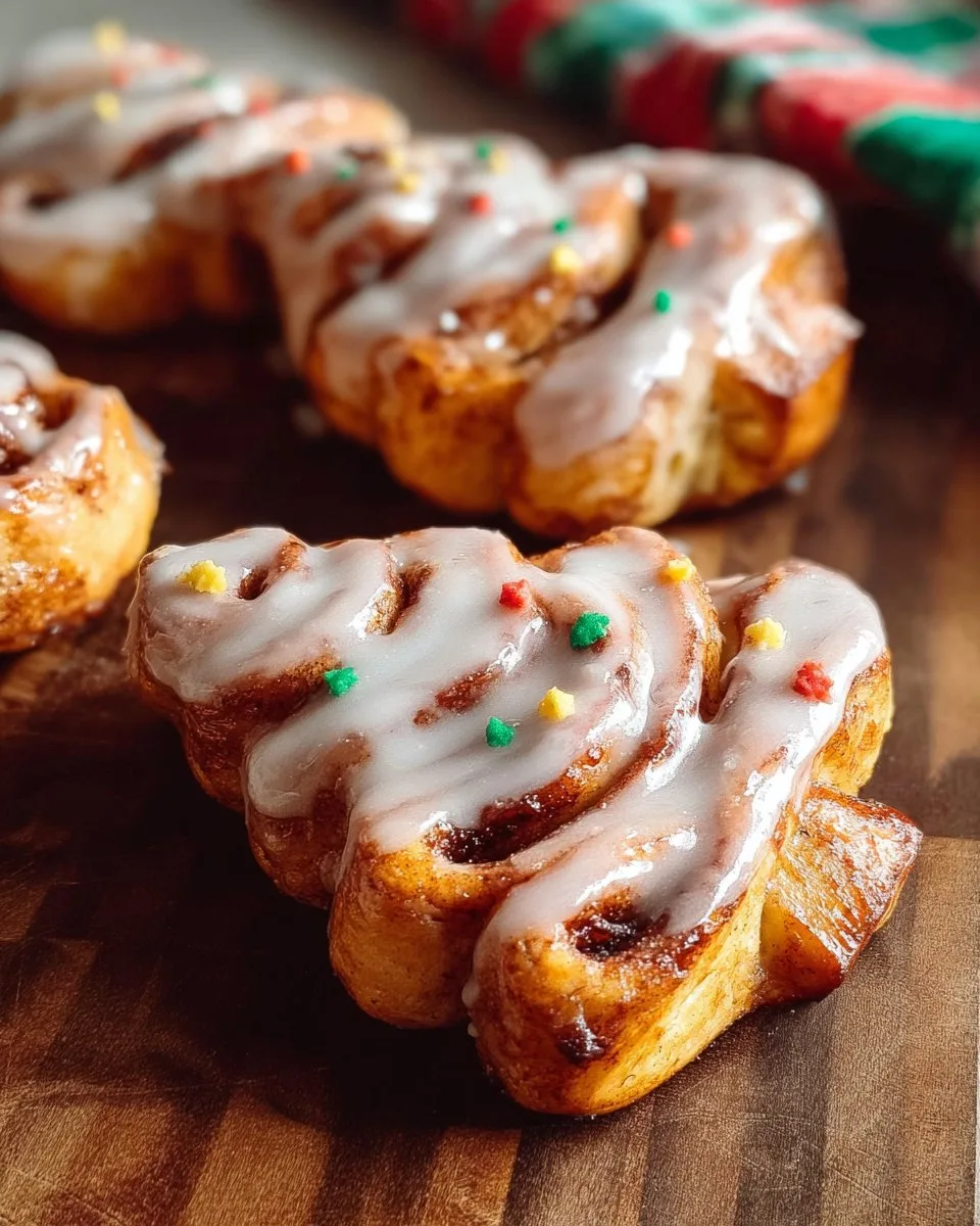 Christmas Tree Cinnamon Rolls