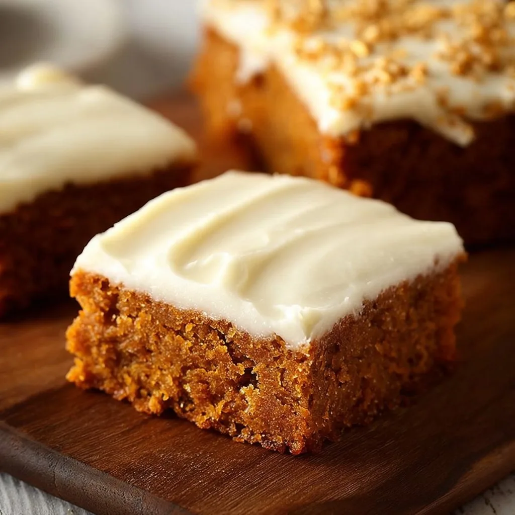 Pumpkin Bars with Cream Cheese Frosting