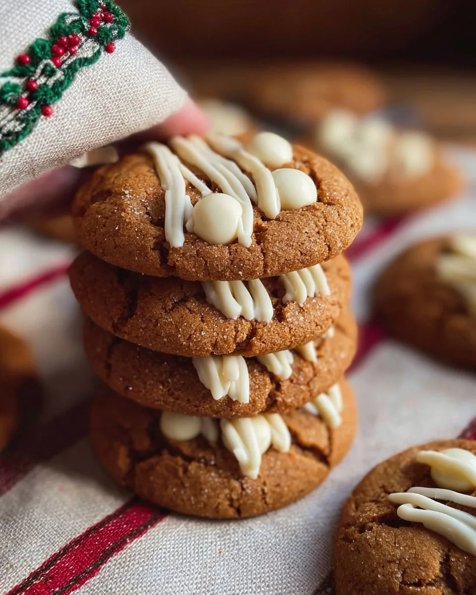Chewy Maple Cinnamon Cookies with White Chocolate
