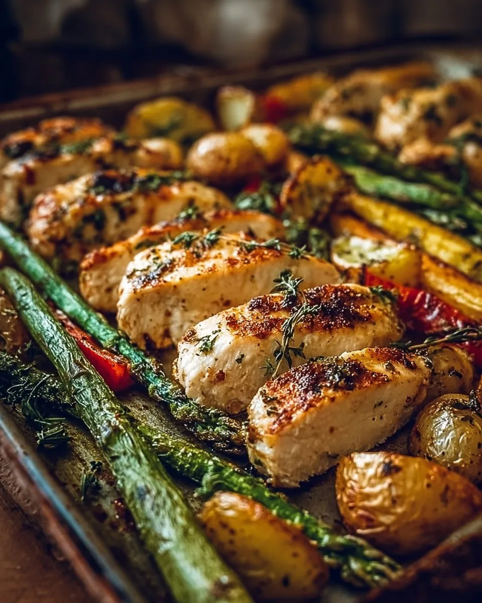 Sheet Pan Garlic Butter Chicken and Veggies