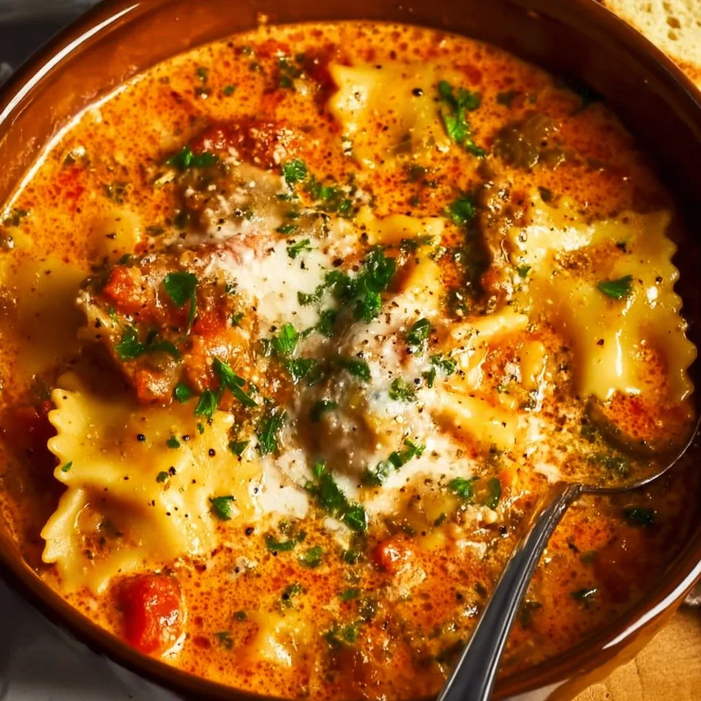 Easy Creamy Lasagna Soup