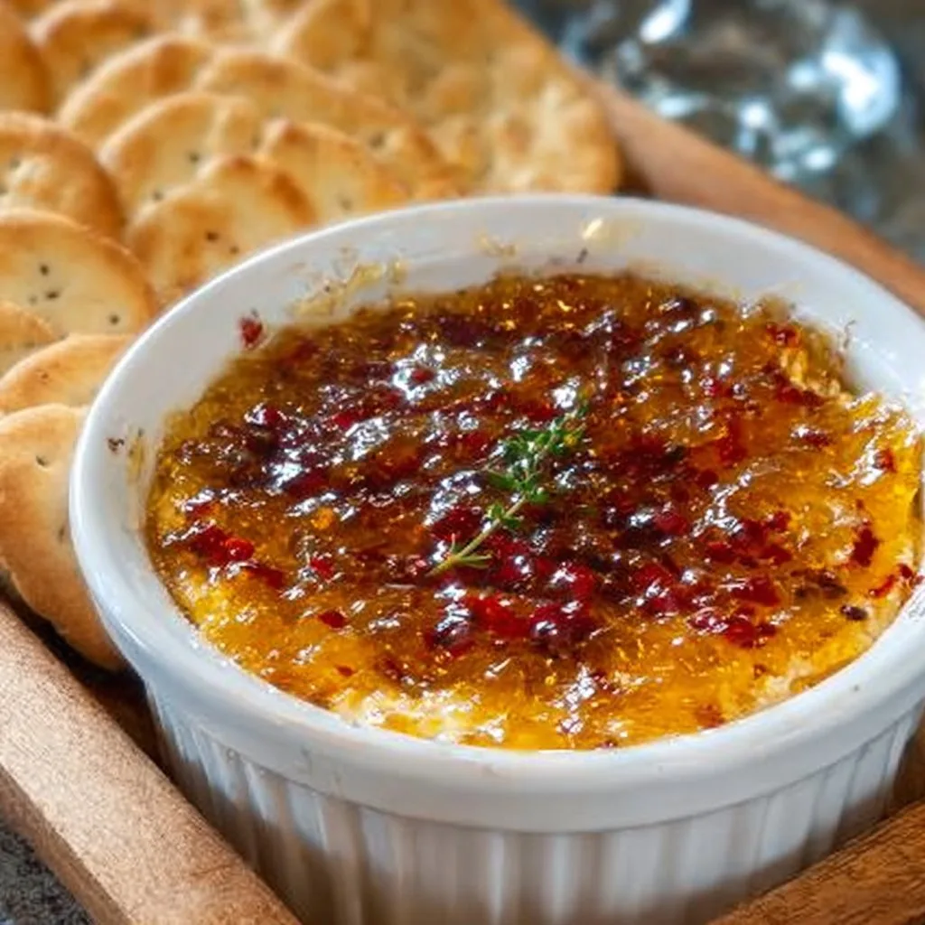 Baked Pepper Jelly Cheese Dip