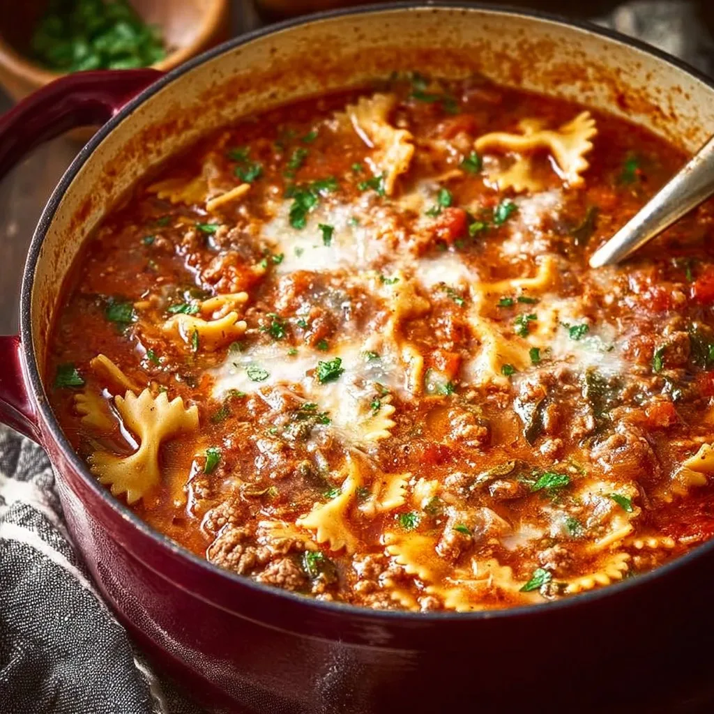 Easy Lasagna Soup
