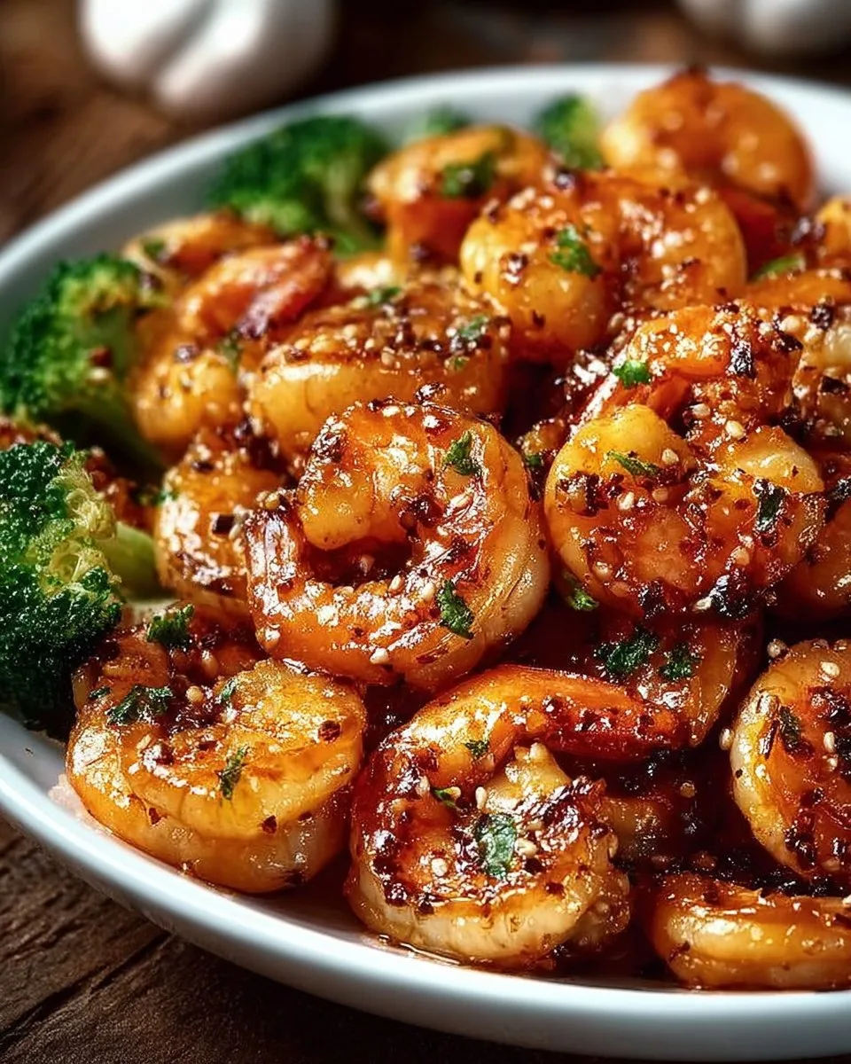 High-Protein Honey Garlic Shrimp