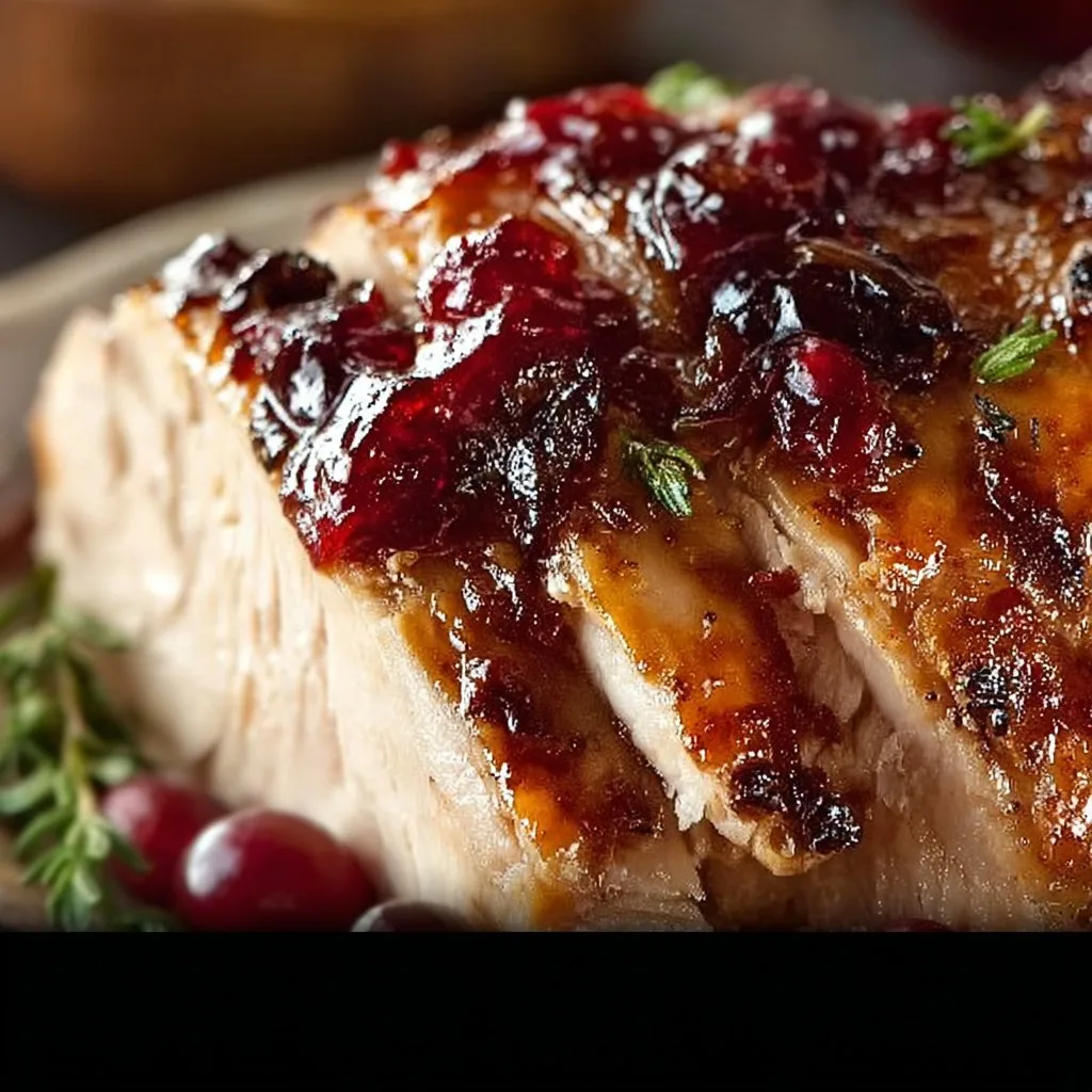 Crock Pot Turkey Breast with Cranberry Glaze