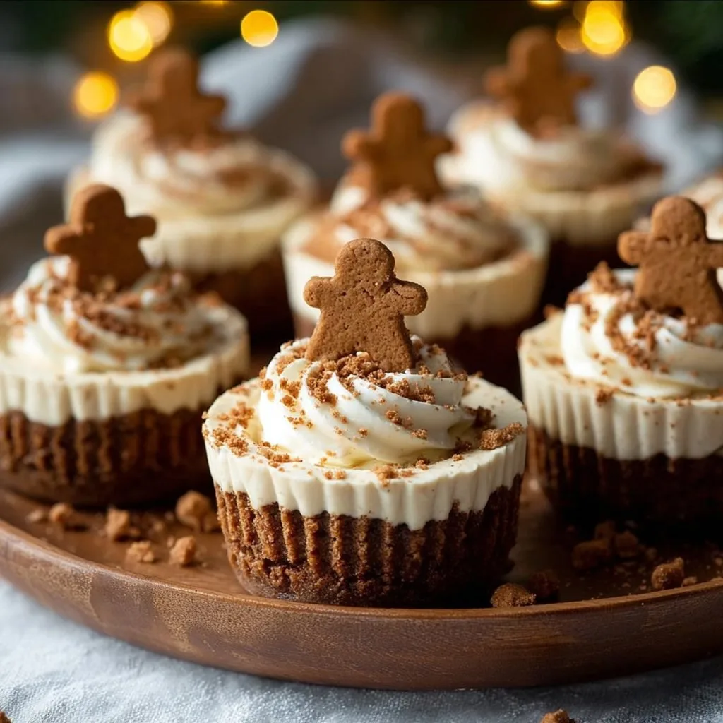No-Bake Gingerbread Cheesecake Cups Recipe