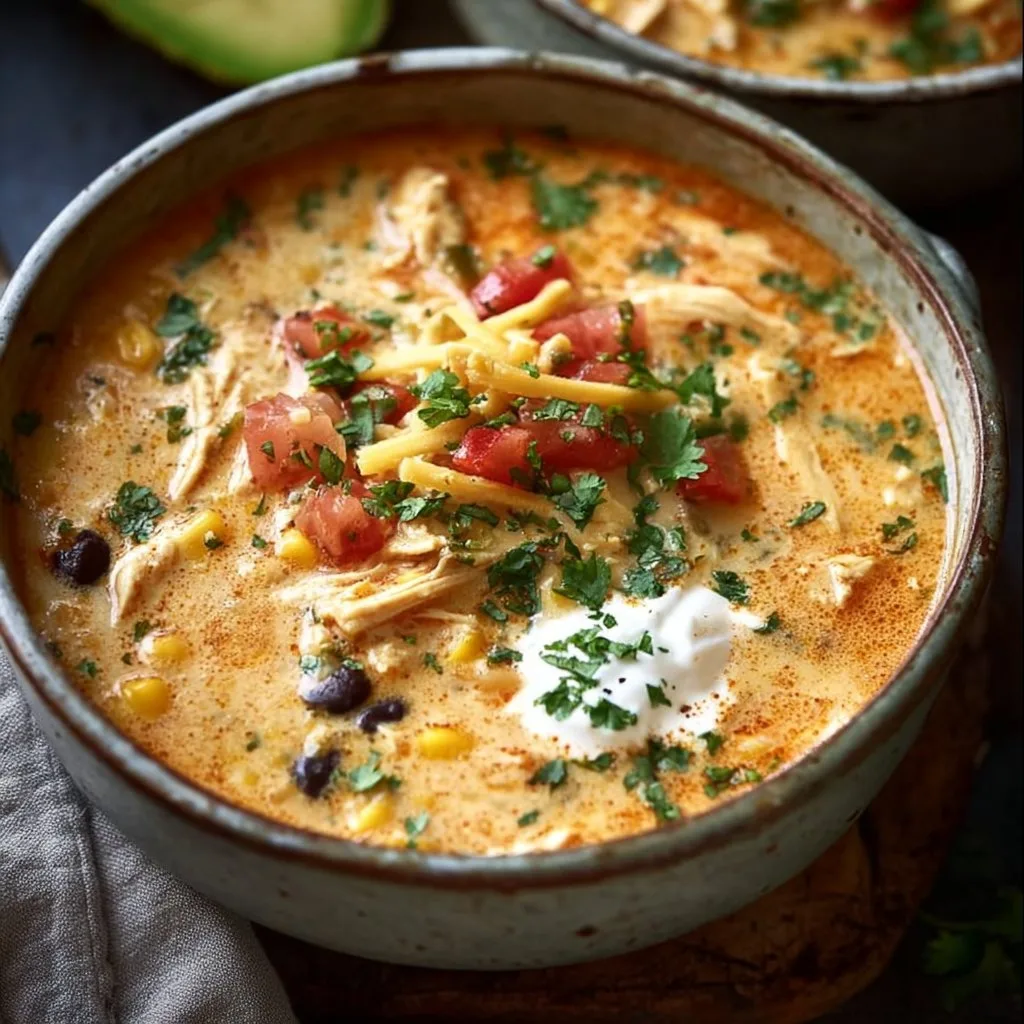 Creamy Chicken Enchilada Soup