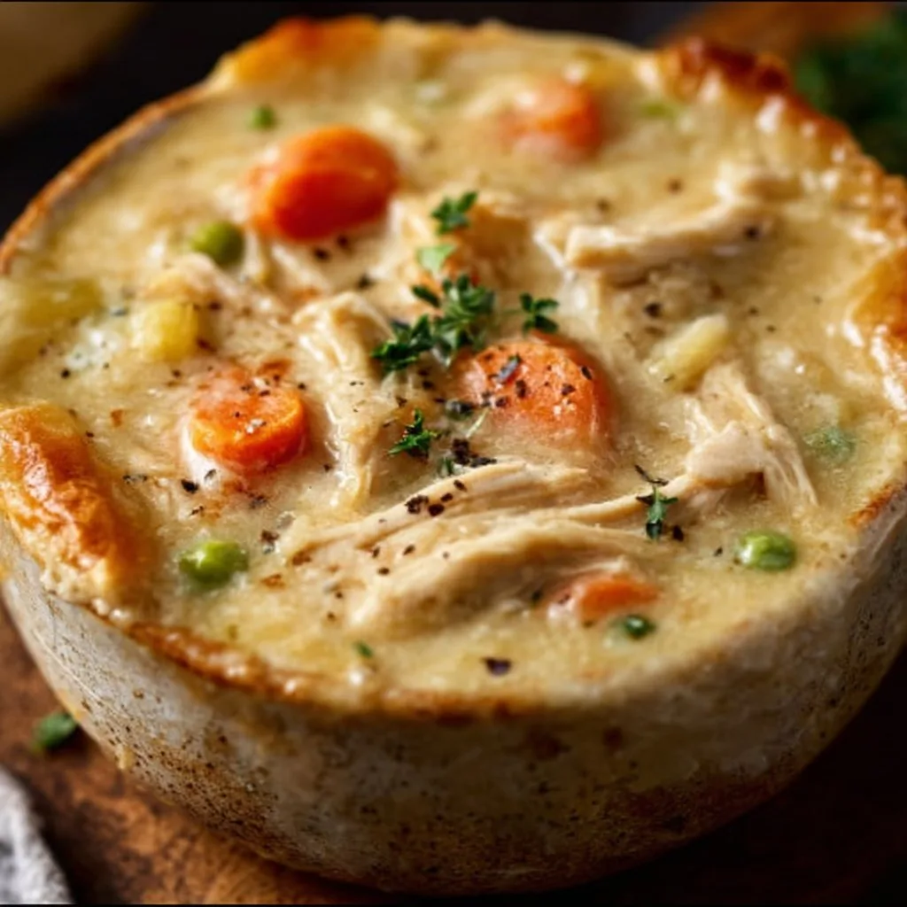 Healthy Chicken Pot Pie Soup