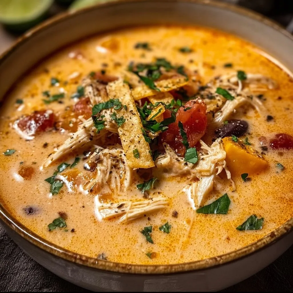 Creamy Chicken Tortilla Soup