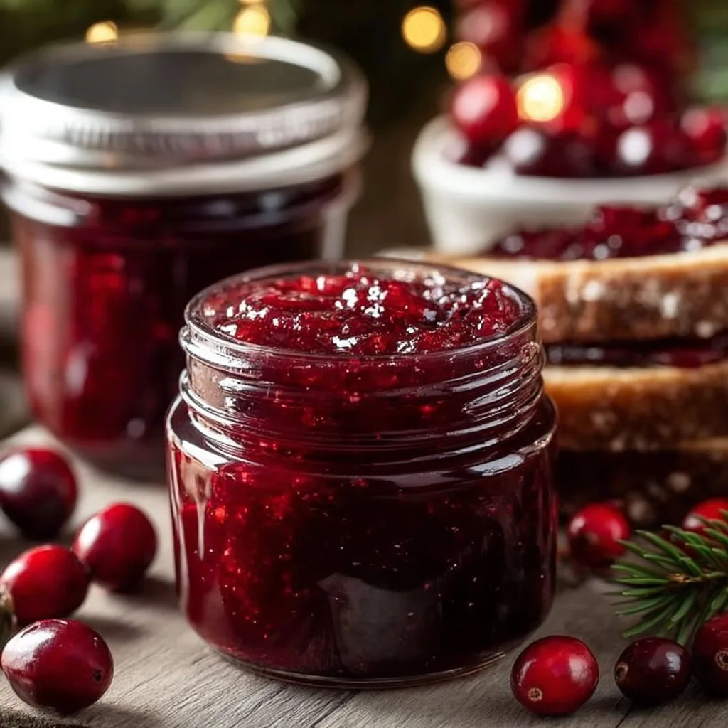 Sweet Christmas Cranberry Jam
