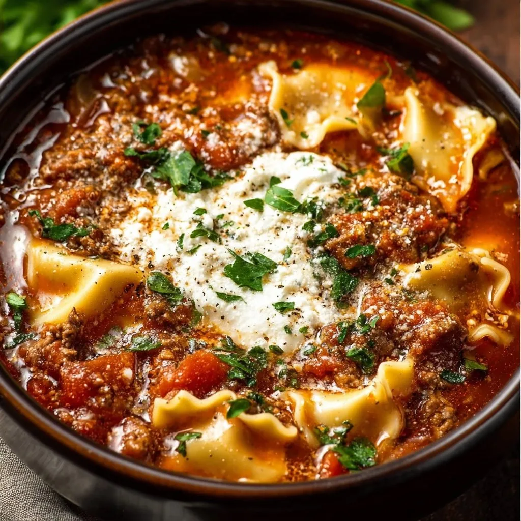 Crockpot Lasagna Soup