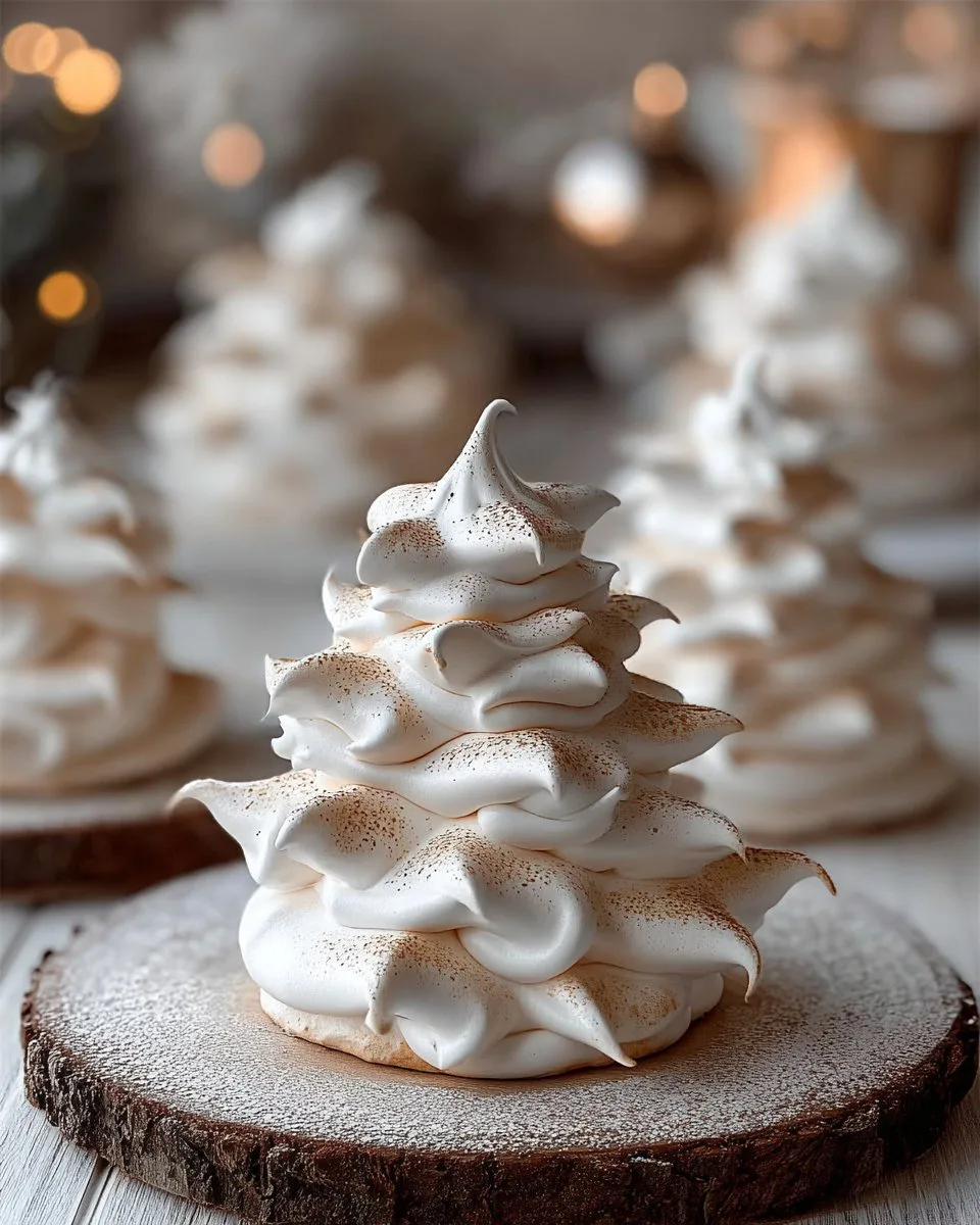 Tree Meringue Cookies