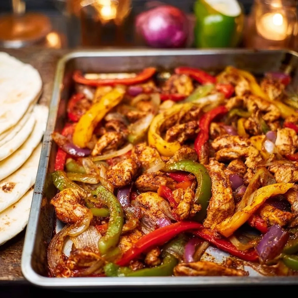 Sheet Pan Chicken Fajitas
