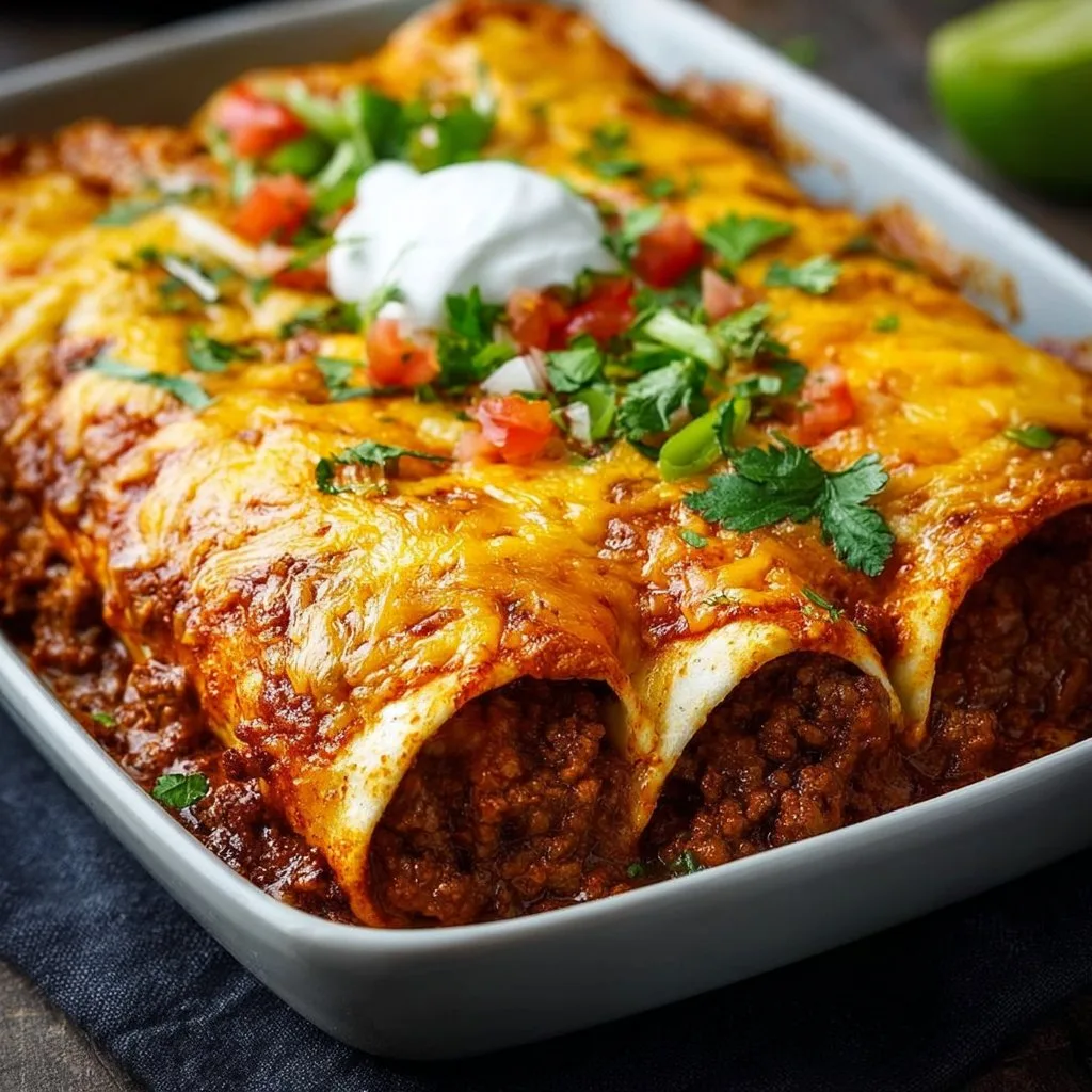 Ground Beef Enchiladas