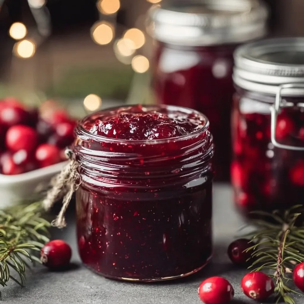 Sweet Christmas Cranberry Jam