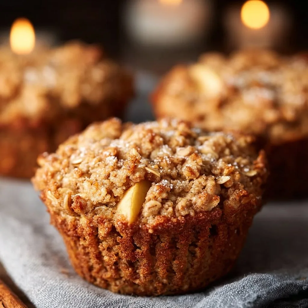 Fluffy Baked Apple Cinnamon Oatmeal Cups