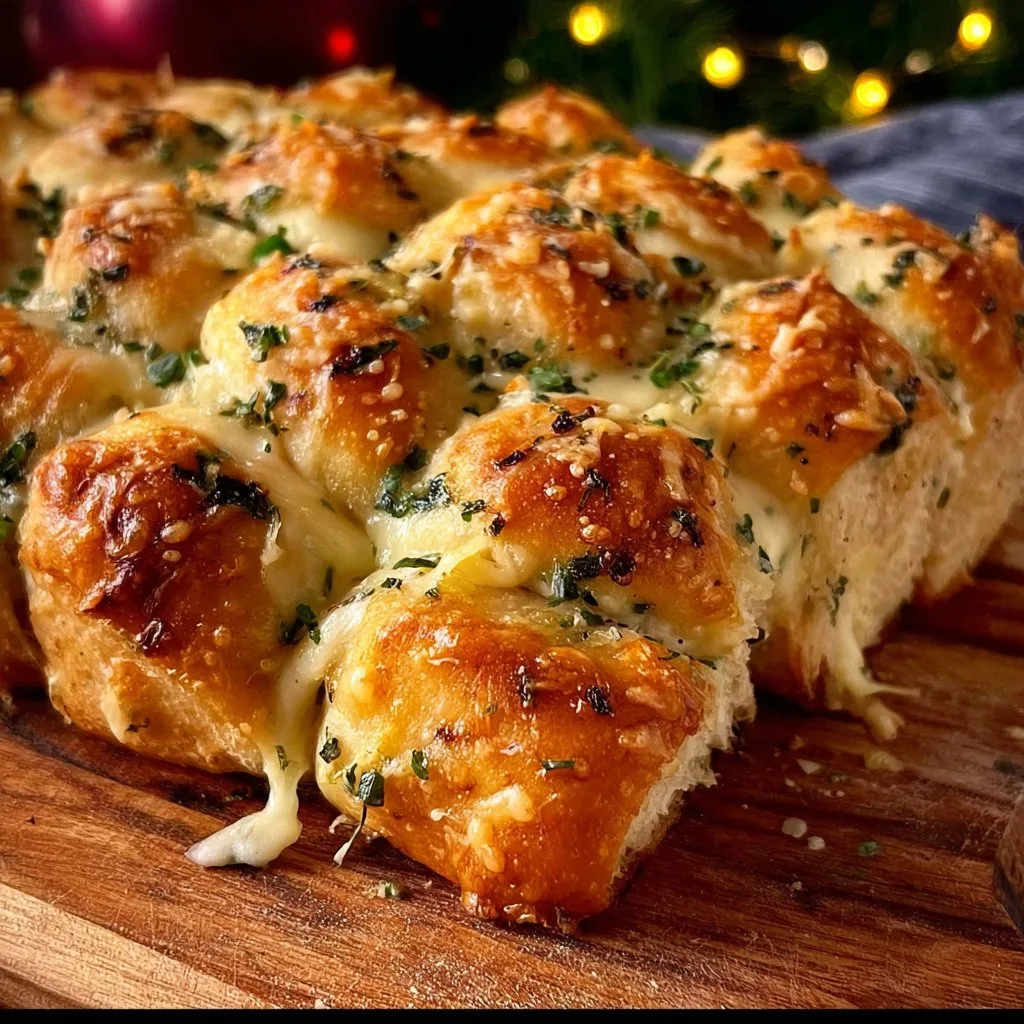 Cheesy Christmas Tree Bread