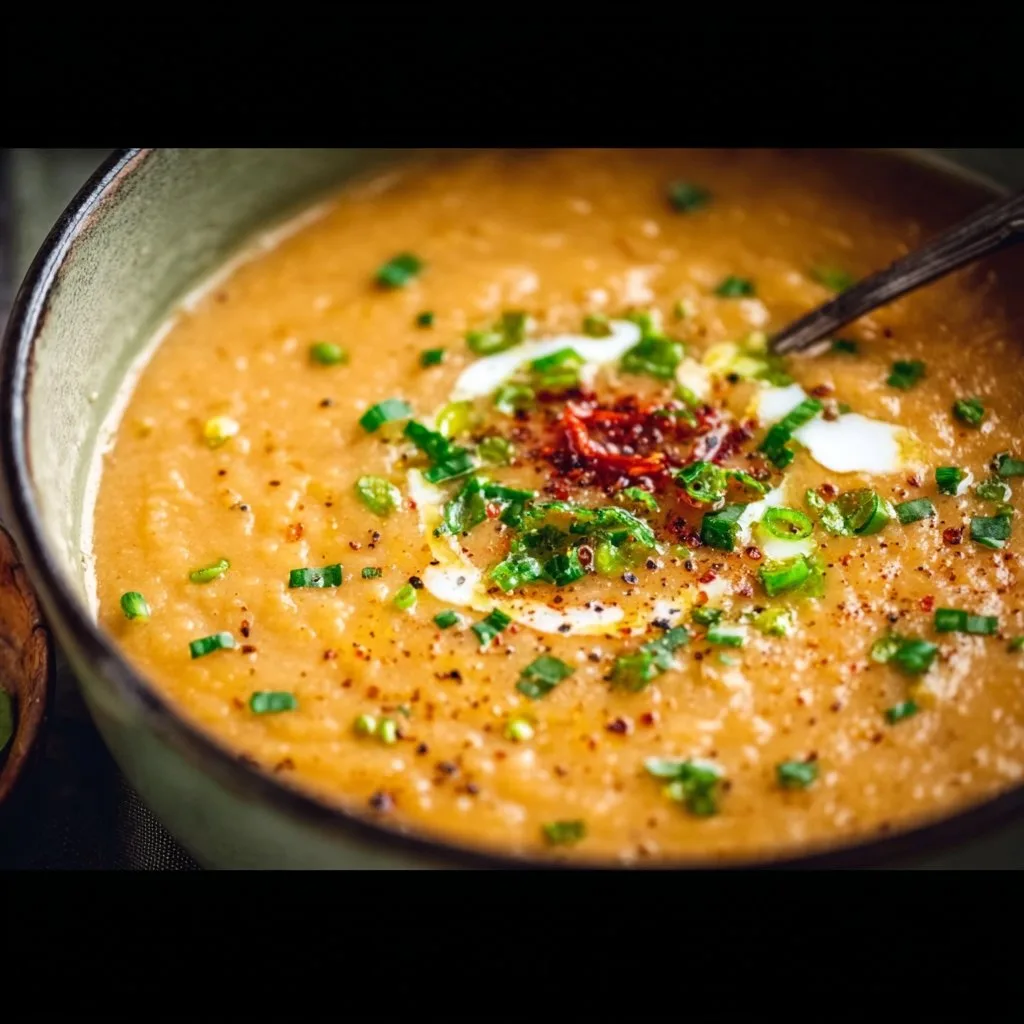 Cauliflower Red Lentil Soup
