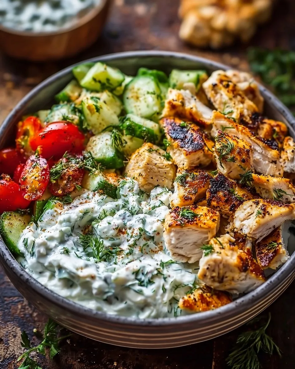 Chicken Tzatziki Bowls