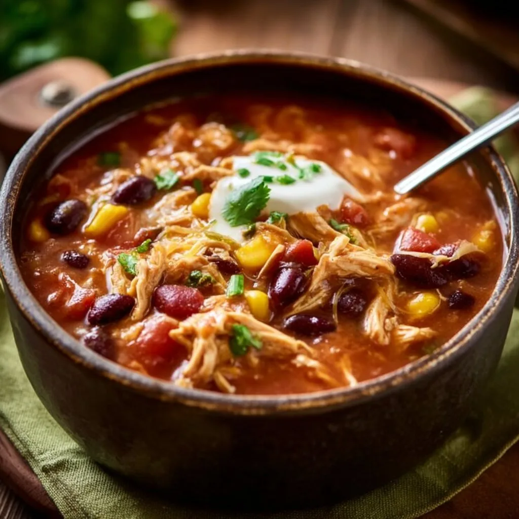 Slow Cooker Chicken Chili