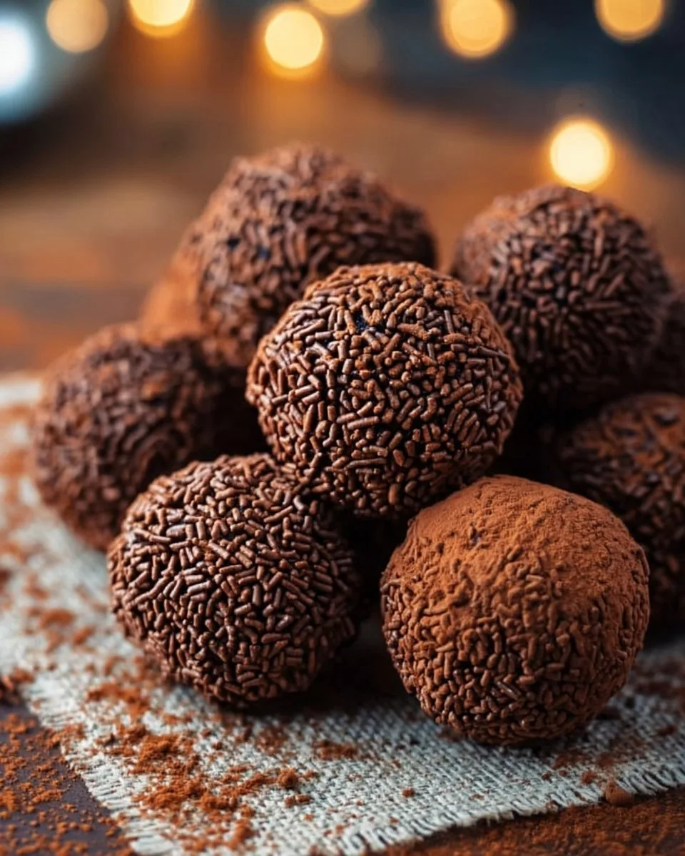 Orange Chocolate Christmas Truffles