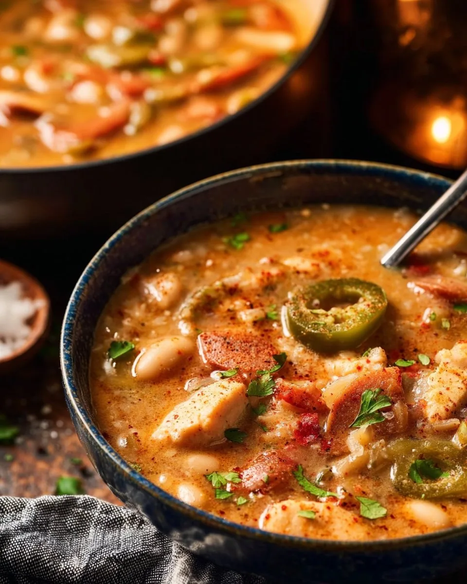 Cajun White Chicken Chili