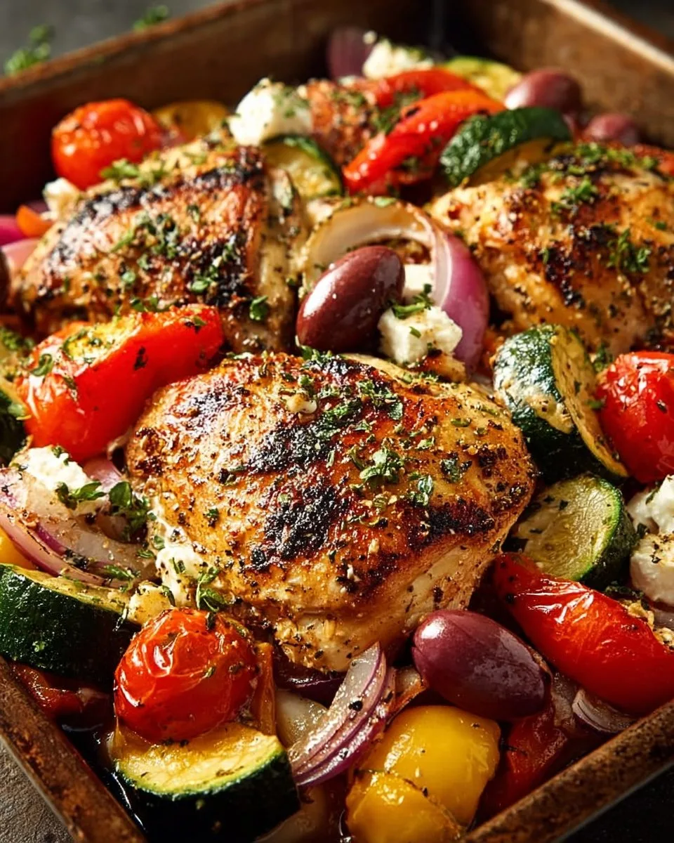 Sheet Pan Greek Chicken & Veggies