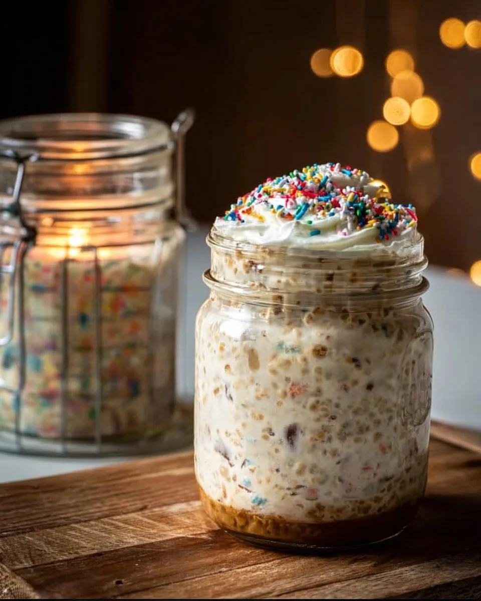 Birthday Cake Overnight Oats