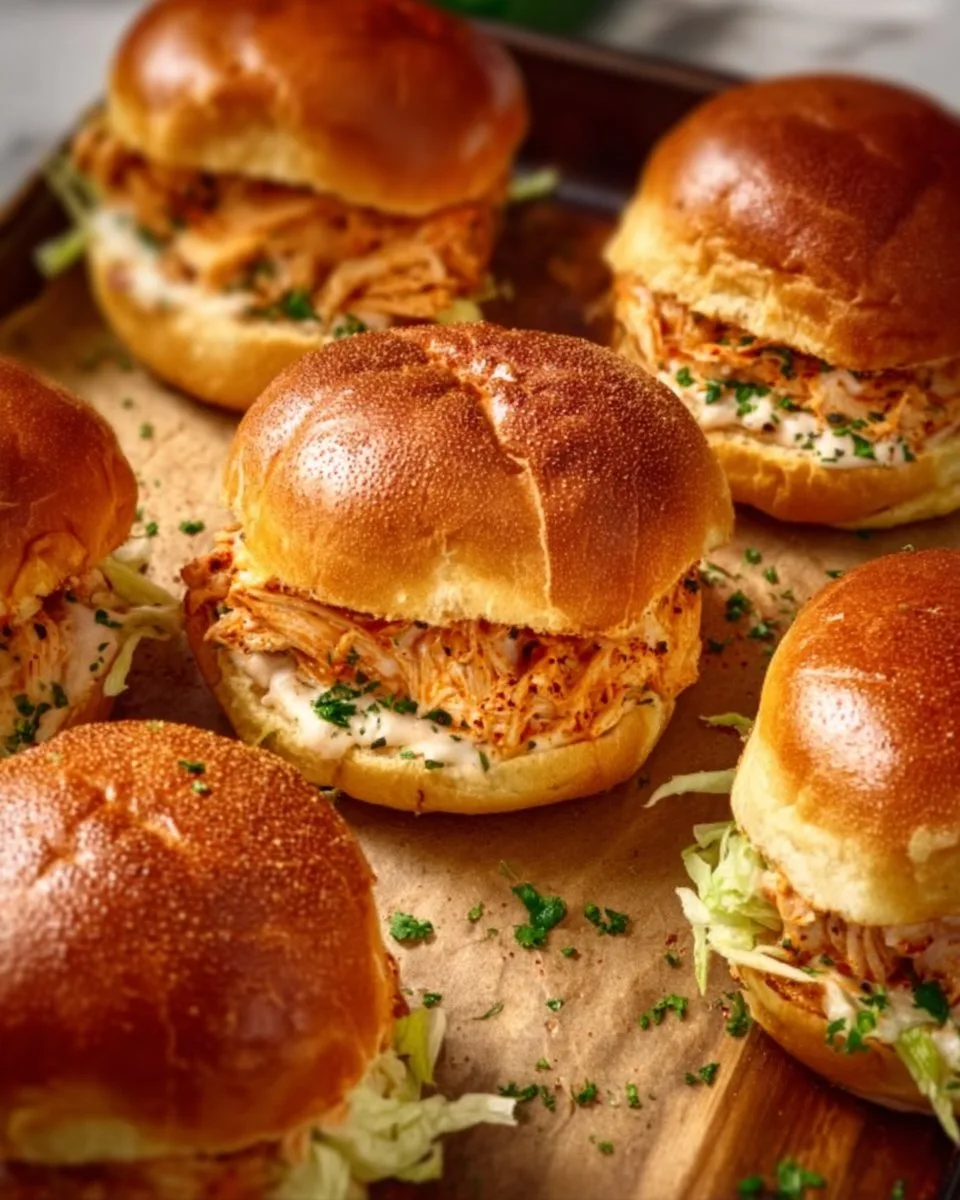 Spicy Buffalo Chicken Sliders