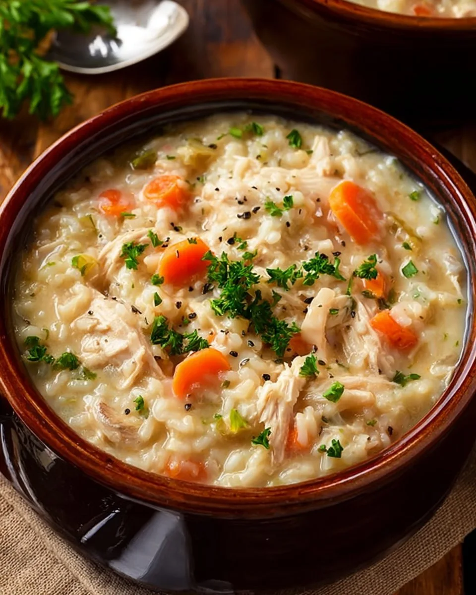 Crack Chicken and Rice Soup