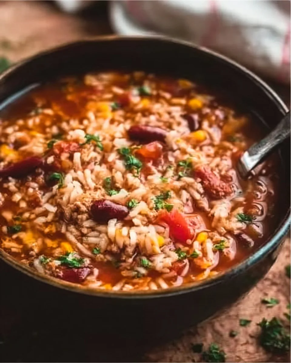 Crock Pot Taco Rice Soup
