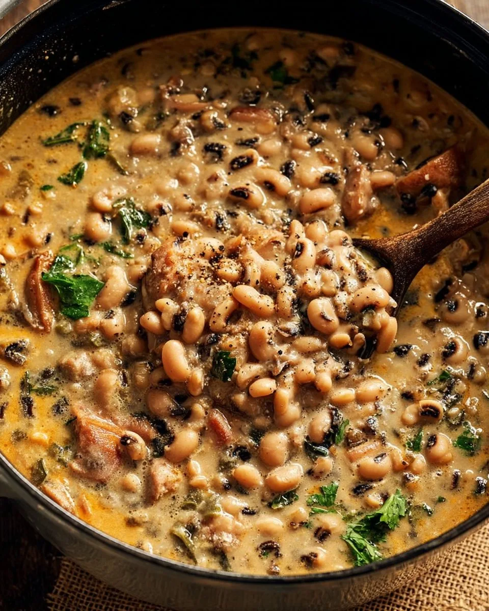 Creamy Black Eyed Peas Recipe