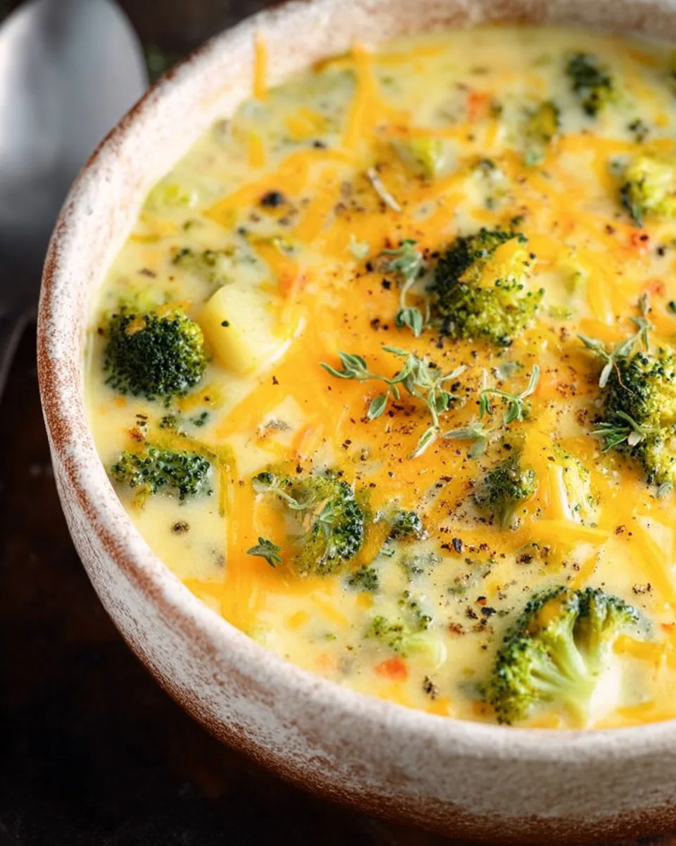 Broccoli Cheese and Potato Soup