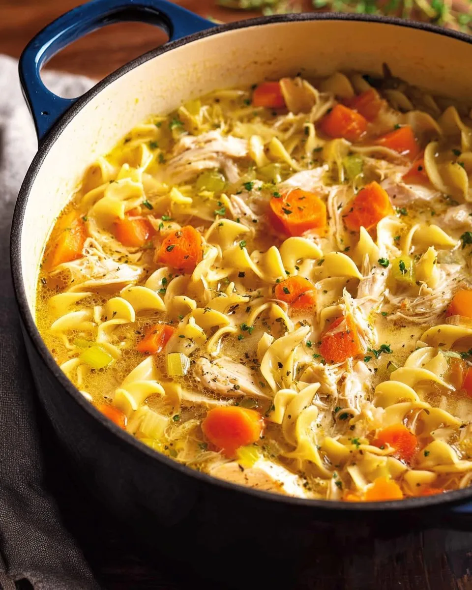 Dutch Oven Chicken Noodle Soup