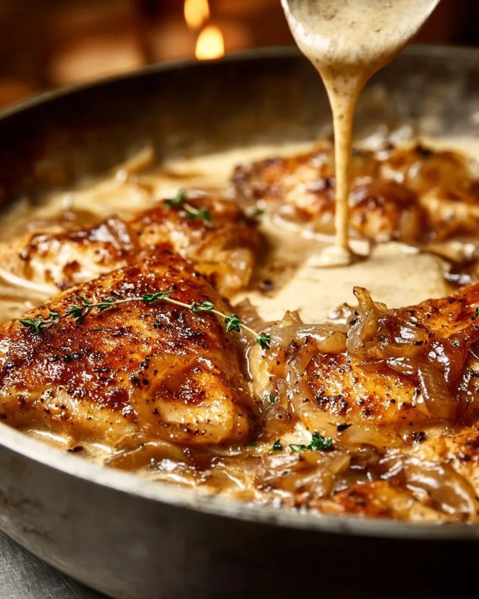 Creamy Caramelized Onion Chicken