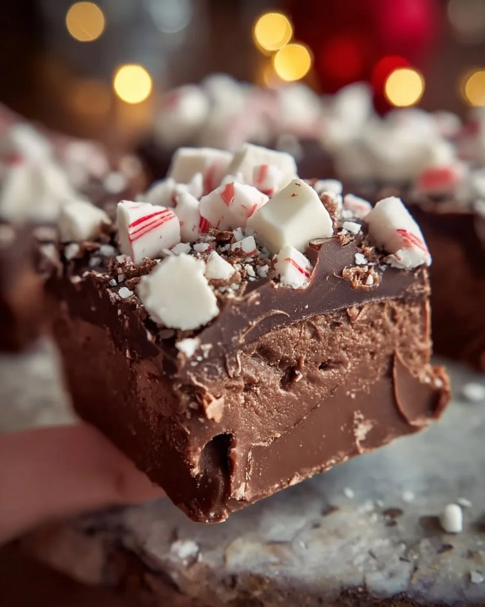 Hot Chocolate Peppermint Fudge!
