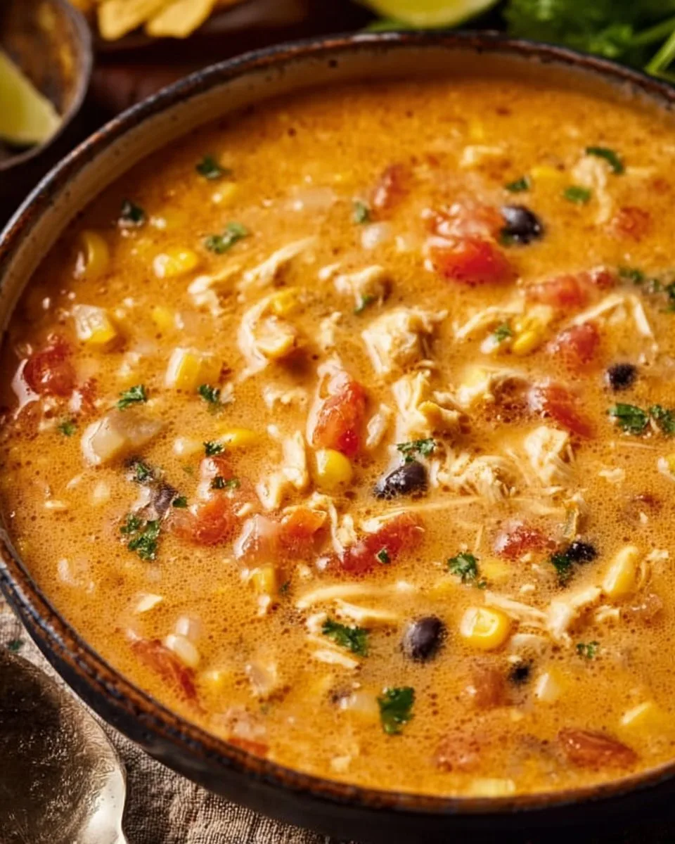 Creamy Chicken Tortilla Soup