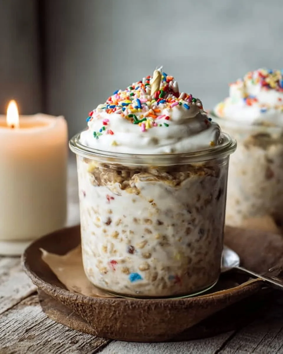 Birthday Cake Overnight Oats